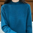 thumbnail image 2 of yillto Fall Sweaters for Womens Mock Neck Long Sleeve Pullover Basic Knit Casual Lightweight Sweater, 2 of 6
