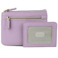 thumbnail image 4 of Julia Buxton Women's Pebble Vegan Leather Large ID Coin Case, Lilac, 4 of 4