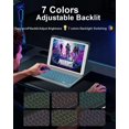 thumbnail image 4 of Funda con Teclado ABEIFAN para iPad 9ª Generación 2021 10.2" Azul, 4 of 8