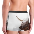 thumbnail image 3 of Uemuo Yak Pattern Men's Boxer Briefs,Trunk Anti-Chafing,Comfortable, Durable, and Stylish Underwear-Small, 3 of 9