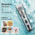 thumbnail image 3 of Pet Hair Trimmer Quiet Cat Clippers Grooming Kit with Comb 5 Speed Cat Shavers for Matted Long Hair, 3 of 3
