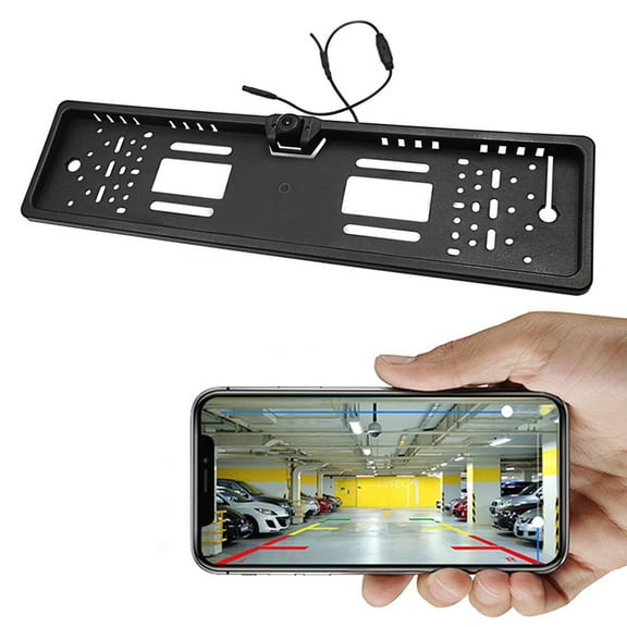 Wifi Car Rear View Parking Reversing Backup Camera EU License Number Plate Night Vision 120 Degree IP67 Waterproof Shockproof
