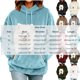 thumbnail image 3 of Neewe Women's Hoodies Drawstring Plain Long Sleeve Blouse Casual Lightweight Sweatshirts Fall Clothes Tops, 3 of 8