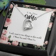 thumbnail image 2 of To My Wife I Want Us Forever Necklace w Message Card, 2 of 20
