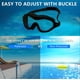 thumbnail image 4 of Gafas de natación impermeables para adultos con montura grande y lentes de policarbonato con revestimiento antivaho y ajuste de silicona para mayor comodidad y entrenamiento., 4 of 6