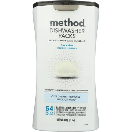 METHOD Free & Clear Dishwasher Detergent Packs, 31 OZ