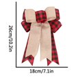 thumbnail image 4 of AMERTEER Christmas Tree Decorations Christmas Bow Ornaments 2PC, 4 of 4