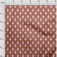 thumbnail image 3 of oneOone Velvet Brown Fabric Asian Ikat Craft Projects Decor Fabric Printed By The Yard 58 Inch Wide-7301, 3 of 4
