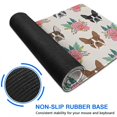 thumbnail image 6 of Long Mouse Pads for Desk,Boston Terrier Dog and Flower Florals Desk Mats on Top Of Desks, Desk Mouse Pad Extra Large with 3mm Non-Slip Base and Stitched Edge for Gaming,Office,Work,Home 31.5"x15.7", 6 of 6