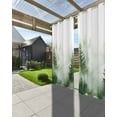 thumbnail image 3 of nqOlkjepod Outdoor Curtains for Patio Waterproof, Watercolor Forest Outdoor Privacy Panels Grommet, Green Foggy Natural Landscape Plants Blackout Outside Curtains for Porch/Cabana 54"x84", 2 Panels, 3 of 8