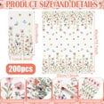 thumbnail image 2 of 200 Pcs Floral Disposable Hand Towels for Bathroom Spring Floral Guest Napkins 2 Ply Flowers Bathroom Guest Towel Napkins Spring Disposable Guests for Birthday Holiday Tea Dinner Party, 2 of 13