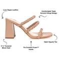 thumbnail image 2 of Journee Collection Womens Reagaan Tru Comfort Foam Open Square Toe Block Heel Sandals, 2 of 6