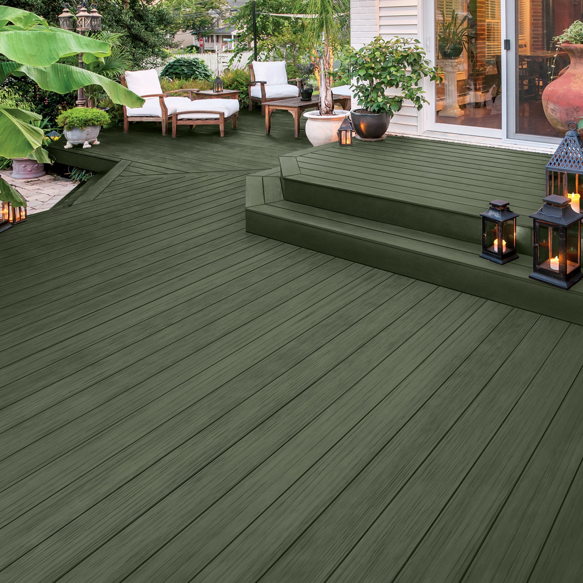 Olympic Maximum 1 Gallon SC-1018 Cool Breeze Solid Color Exterior Stain and Sealer in One