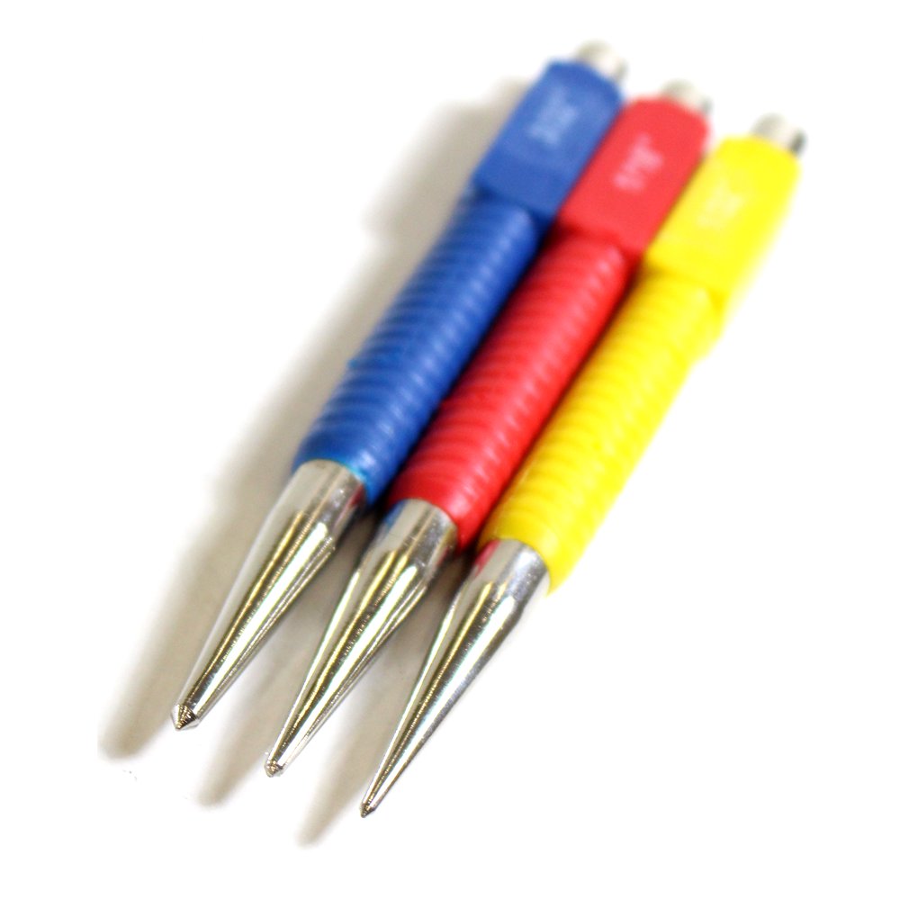 3 PC Nail Finish Setter Punch Set