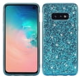 thumbnail image 1 of Funda protectora de TPU con purpurina y polvo a prueba de golpes para Galaxy S10+ (negra), 1 of 4