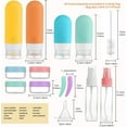 thumbnail image 2 of 17 Pcs Travel Bottles Set, Leak Proof Refillable for Toiletries, Conditioner, Shampoo, Lotion & Body Wash Accessories, Travel Essentials Silicone Toiletry Bottles (Multicolor), 2 of 7
