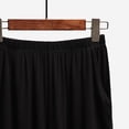 thumbnail image 4 of Inverlee Womens Modal Elastic Waist Shorts Loose Fit Casual Loungewear Pants Comfortable Daily Home Wear Bottoms Black XXXL, 4 of 5