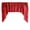 Red, variant on Velvet Embossed Damask Swag Window Valance 54" Wide / 36" Tall