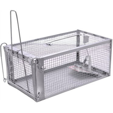 Heavy-Duty Metal Cage Trap for Safe Rodent Control Effective Mouse & Rat Catcher