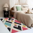 thumbnail image 4 of Colorful Geometric Carpet,4x5 Area Rug, Non Slip Low Pile Soft Machine Washable, Modern Aesthetic Area Rugs, Modern Tribal Rugs for Bedroom Living Room Rug 8IUp1-396, 4 of 7
