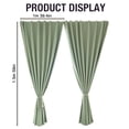thumbnail image 3 of HUASHENG Outdoor Curtains For Patio 2 Panels Sticky Top & Back Tab Bottom Sun Blocking Windproof Rod Drapes For Gazebo/Porch, 3 of 5