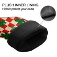 thumbnail image 4 of Golf Club Head Cover Waterproof Leather Golf Accessories HeadCovers Set Driver Headcover for Women Men Red Check Clover Pattern, 4 of 5