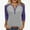 Purple 2, variant on aidice 3/4 Length Sleeve Womens Tops Casual Notched V Neck Button Comfy Fitting Color Block Shirts