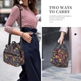 thumbnail image 4 of Japuie Rock Music Print Insulated Lunch Bag for Women Men,Reusable Lunch Box with Adjustable Shoulder Strap,Adult Leakproof Portable Cooler Tote Bags for Work Office Travel Picnic, 4 of 7