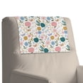 thumbnail image 7 of TSOVTHRID Floral Butterfly Print Sofa Headrest Protector PU Leather Headrest Cover for Recline Chair Non Slip Chair Head Rest Slipcover for Living Room,Office Chair,17x27in, 1 Piece, 7 of 7