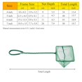 thumbnail image 3 of Herwey Portable Green Square Aquarium Fishbowl Fishing Landing Net Floating Objects Clean Tools, Fishing Landing Tool, Goldfish Net, 3 of 8