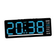 thumbnail image 3 of Reloj digital de regalo con fecha, día de la semana, fácil de leer, con 2 alarmas, reloj de pared Número azul, 3 of 9