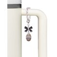 thumbnail image 3 of Delight Jewelry Silvertone Egg Pink & Lavender - Silvertone Bow Charm Accessory for Tumblers and Thermal Cups, 3 of 4