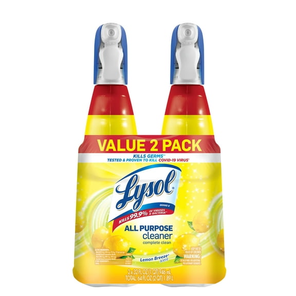 Lysol All Purpose Cleaner Spray Lemon Breeze (Pack of 12)