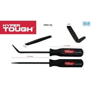 Hyper Tough Mini Handled Steel Pry Bar Set with Straight and Curved Blades
