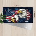 thumbnail image 2 of License Plate, Eagle with Rugby Ball Decorative Front,Personalized Stainless Steel License Plate Cover For Men Women,12.2" X 6.2", 2 of 6