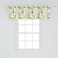 thumbnail image 2 of Ambesonne Black and Yellow Window Valance, 80s Memphis, 54" X 18", Black Yellow White, 2 of 3