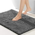 LBRO2M NonSlip Bathroom Rugs, Luxury Chenille Soft Absorbent Bath Mats