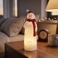 thumbnail image 4 of WWV Christmas LED Figurine Table Lamp Soft Glow Holiday Desktop Decor Indoor Mantel Shelf Festive Ornament Gift for Family Friends Christmas Decoration Lovers, 4 of 7