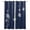 Blue, variant on Navy Blue White Floral Blackout Curtains for Bedroom Living Room Darkening Curtains 54 Inch Long Abstract Art Summer Botanical Short Curtain for Small Window Treatment Grommet Drapes 42"x54"x2