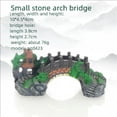 thumbnail image 3 of Aquarium Decor Set – Resin Arch Bridge Ornament with 4 Artificial Plants, 3 of 5