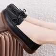 thumbnail image 3 of Women's Casual Loafers Slip On Leather Shoes Lightweight Casual Walking Shoes Female Moccasins Classic Penny Loafer Flats Boat Shoes, 3 of 9