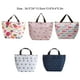 thumbnail image 4 of Sonducket Fiambrera térmica, bolsa de transporte, bolsa de comida con estampado de flores para Picnic, con bolsillo con cremallera, bolso Type2 NO2, 4 of 6