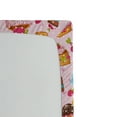 thumbnail image 3 of Ambesonne Pink Fitted Sheet 2 Pcs Set, Kitchen Cupcakes Muffins, Full, Pale Pink and Brown, 3 of 3