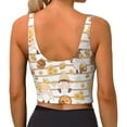 thumbnail image 3 of Naloa Cute Bee Gnome2 Sports Bras for Women, High Support Bra with Removable Pads, Comfortable - Small, 3 of 9