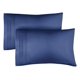 thumbnail image 1 of Juego de fundas de almohada CGK Unlimited, tamaño king, azul marino, x2, 1 of 7