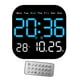 thumbnail image 1 of Reloj despertador Digital, configuración de alarma , 10 niveles, ajuste de brillo, temperatura, fecha, semana, visualización para el hogar y la , Azul, 1 of 8