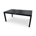 thumbnail image 2 of F. Corriveau International Ristorante Extendable Patio Dining Table 70" to 106" – Aluminum Frame, Black, 2 of 4