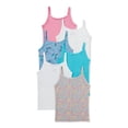 thumbnail image 3 of Pink Label Girls Cami Undershirts 6-Pack, Sizes S-XL, 3 of 3