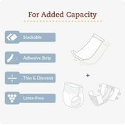 Tranquility TopLiner Disposable Booster Pads, Regular (14 x 4), Flow-Through Design with Adhesive Strip for Max Absorption, Adult Unisex, 25ct Bag