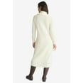 thumbnail image 2 of Jessica London Women's Plus Size Textured Cowlneck Sweater Dress, 2 of 4